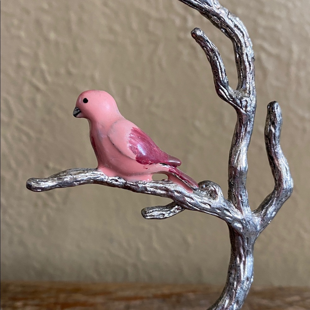 🌷Vintage🌷Jewelry Tree with Enameled Birds - Picture 3 of 11